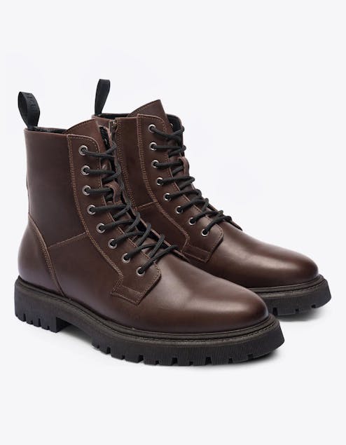 LES DEUX - Tatum Leather Lace Up Boot