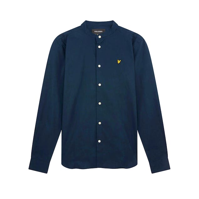 LYLE AND SCOTT - Vintage Relaxed Grandad Collar Shirt