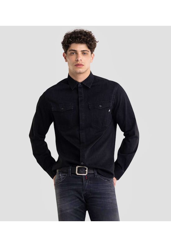 Black Denim Shirt