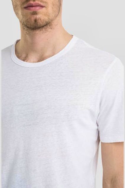 REPLAY - Replay Essential Linen And Viscose T-Shirt