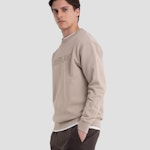 Organic Cotton Crewneck Sweatshirt With Print