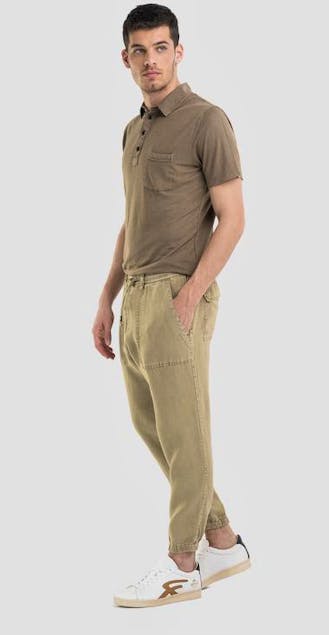 REPLAY - Linen Trousers With Pockets