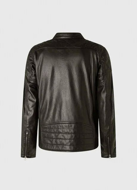 PEPE JEANS - Jayson Leather Biker Jacket