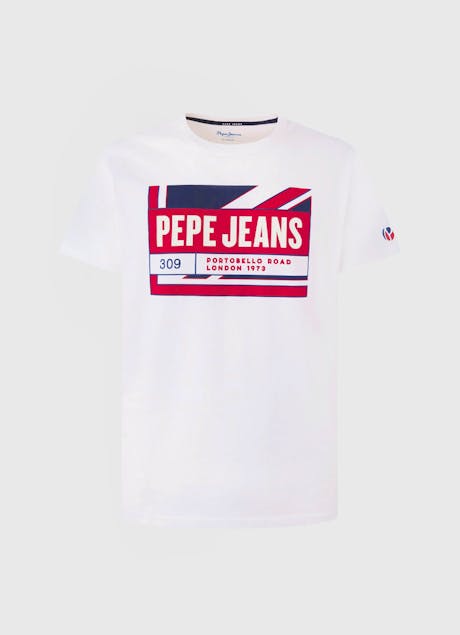 PEPE JEANS - T-Shirt Adelard PM508223 Λευκό Regular Fit