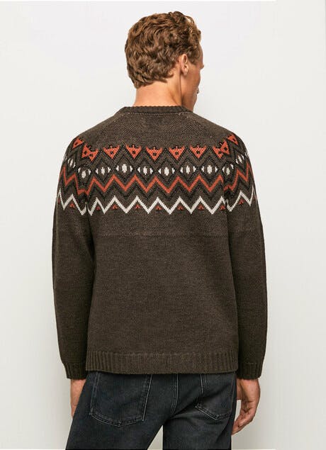 PEPE JEANS - Malik Geometric Jaquard Sweater
