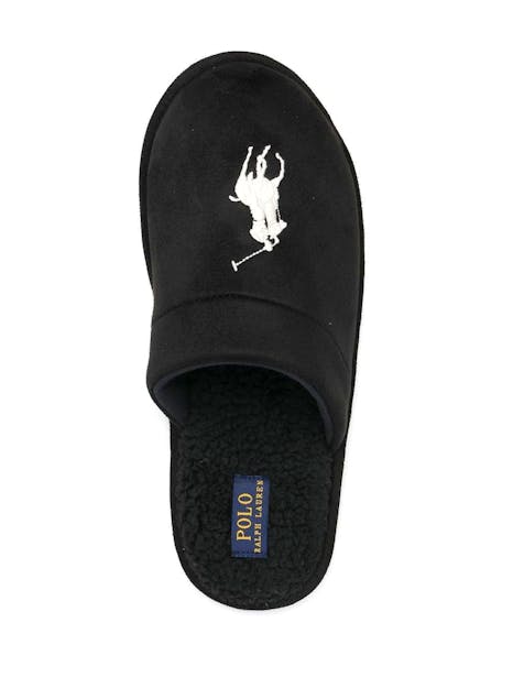 POLO RALPH LAUREN - Εmbroidered-Logo Slippers