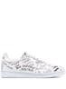 DSQUARED2 - Handwriting Print Leather Sneakers