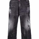 Distressed-Effect Denim Jeans
