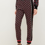 Jogging trousers in jacquard knit