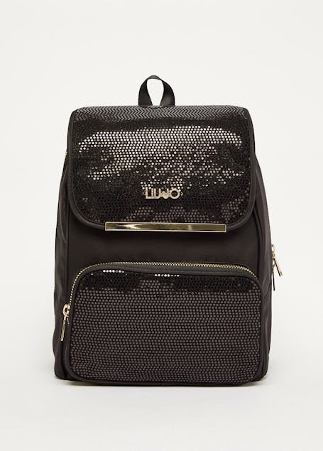 LIU JO - Nylon backpack with sequins