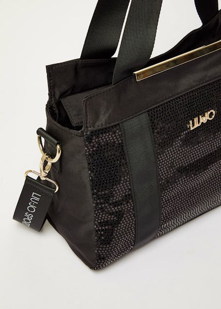 LIU JO - Satchel Bag In Nylon With Sequins