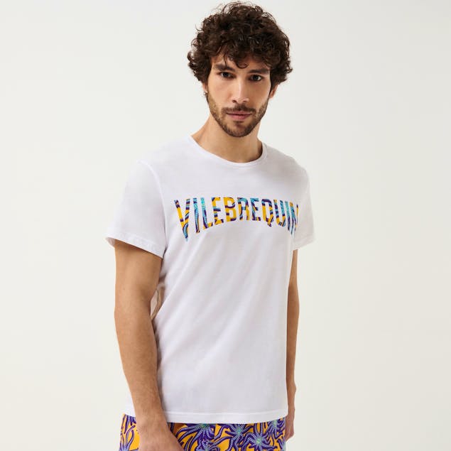 VILEBREQUIN - Men Cotton T-Shirt Octopus Band