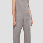Relaxed Fit Linen Overalls