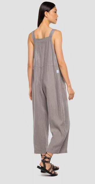 REPLAY - Relaxed Fit Linen Overalls