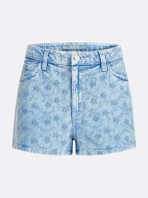 GUESS - Claudia Shorts with Broderie Pattern