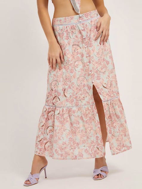 GUESS - Midi Boho Skirt With Buttons