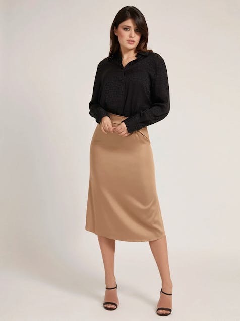 GUESS - Mea Knotted Satin Skirt