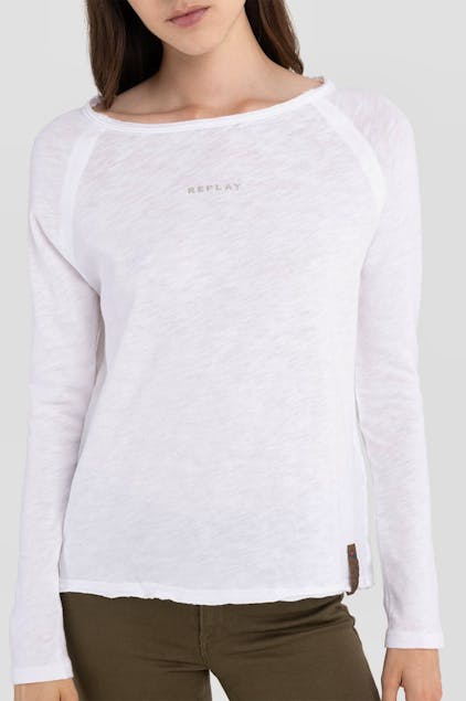 REPLAY - Rose Label Long - Sleeved T-Shirt