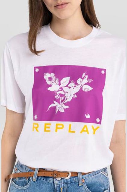 REPLAY - Rose Label Crewnec  With Print