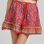 Ovin Vintage Embellished Mini Skirt