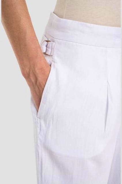 REPLAY - Garment Dyed Textured Rayon Linen Pants