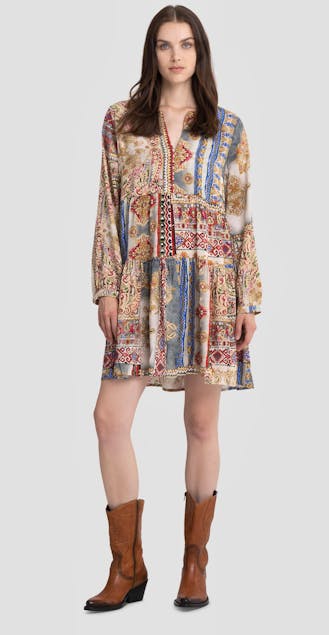REPLAY - Viscose Dress With All- Over Print