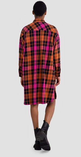 REPLAY - Shirt Dress With Checked Pattern