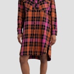 Shirt Dress With Checked Pattern