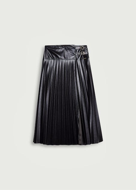 LIU JO - Pleated Skirt In Coated Fabric