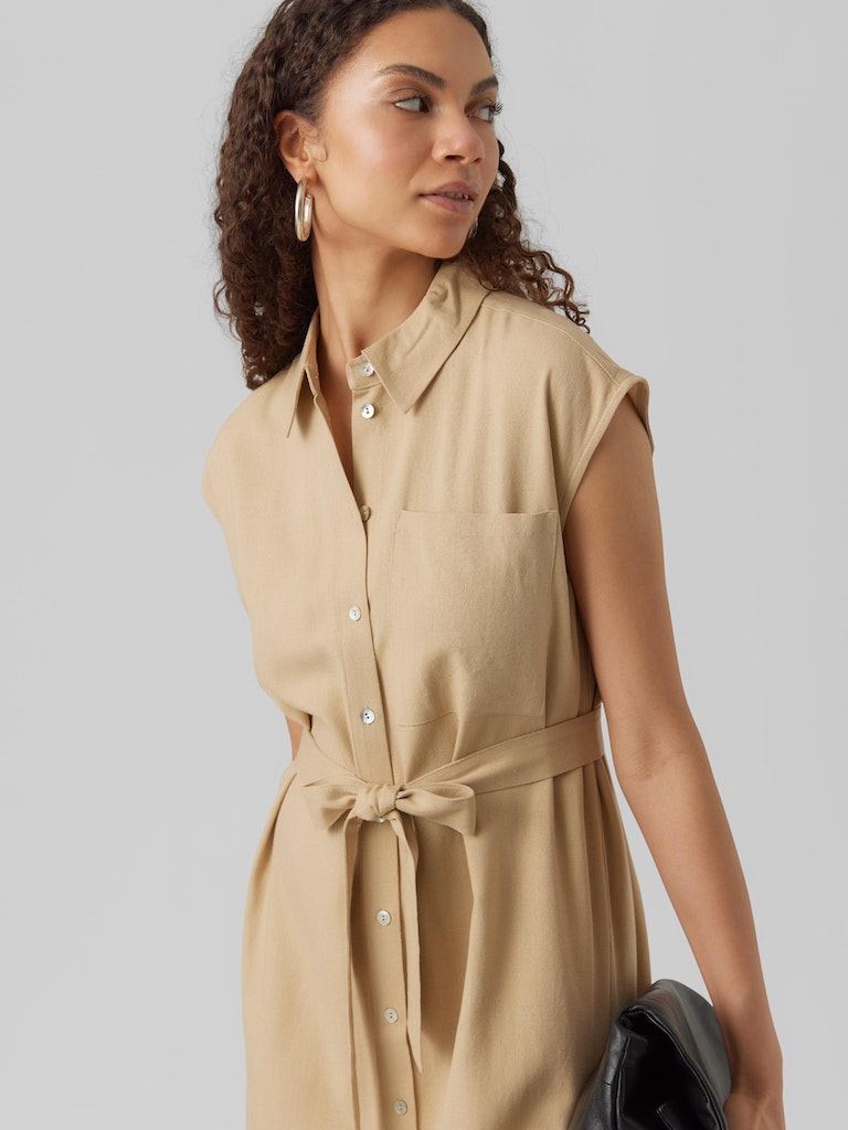 Mymilo Sl Calf Shirt Dress Snow White main image 1
