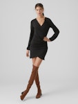 Hadley Ls V-Nec Short Dress Vma