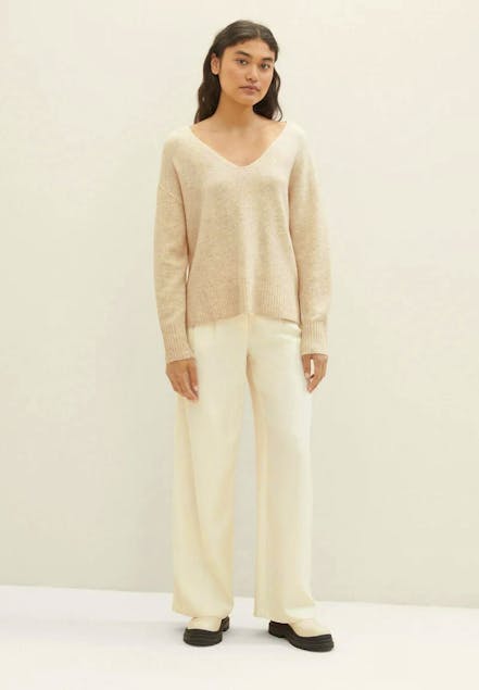 TOM TAILOR - Knitted sweater with a V-neckline