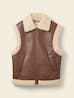 TOM TAILOR - Waistcoat With Faux Fur