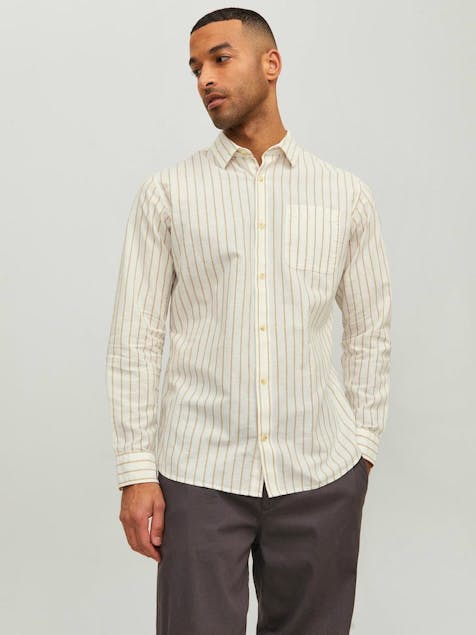 JACK & JONES - vJprblussummer Linen Stripe Shirt L/s