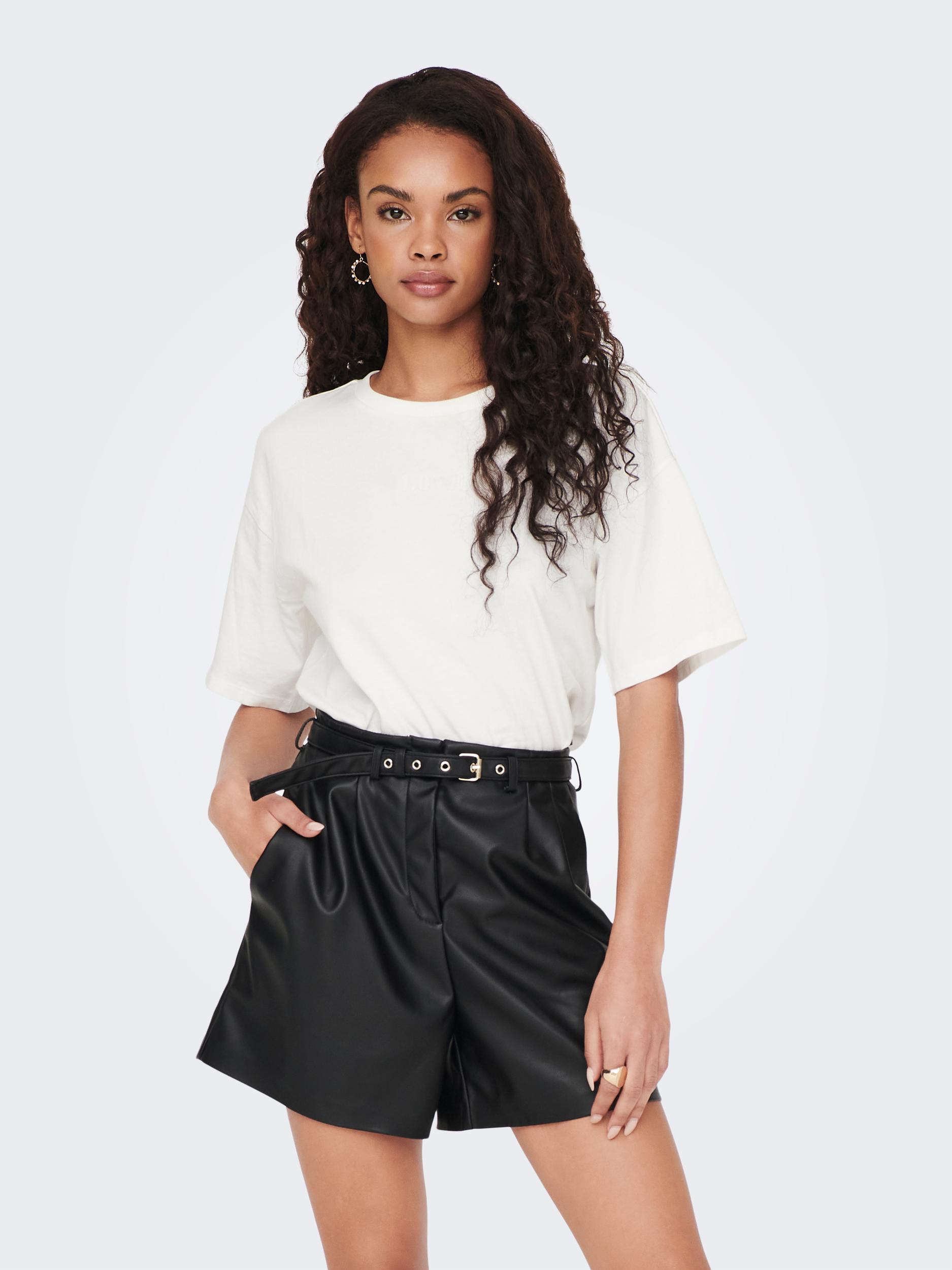 ONLY - Heidi Faux Leather Shorts Noos Otw