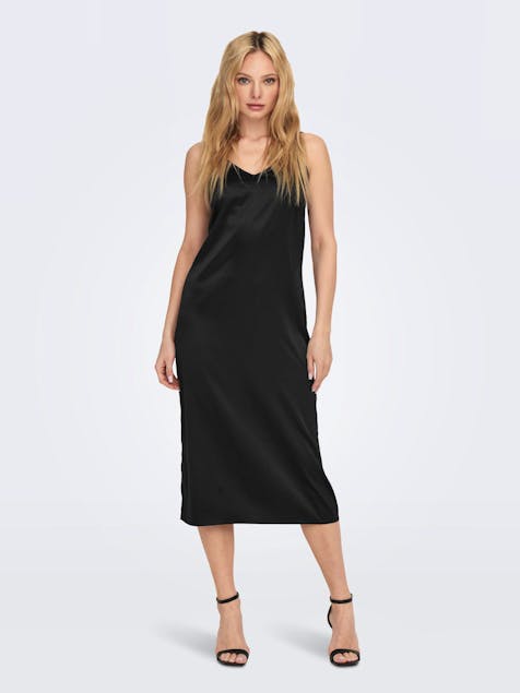 ONLY - Victoria Satin Strap Midi Dress