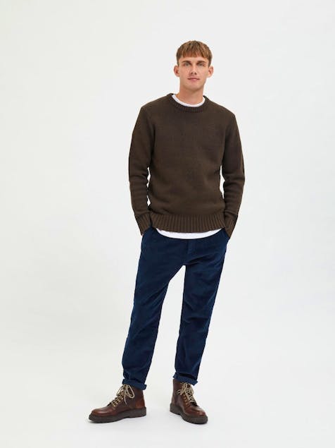 SELECTED - Slhsolo Ls Knit Crew Neck W