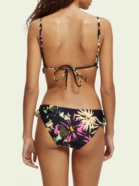 SCOTCH & SODA - Printed Ruffled Bikini Bottom