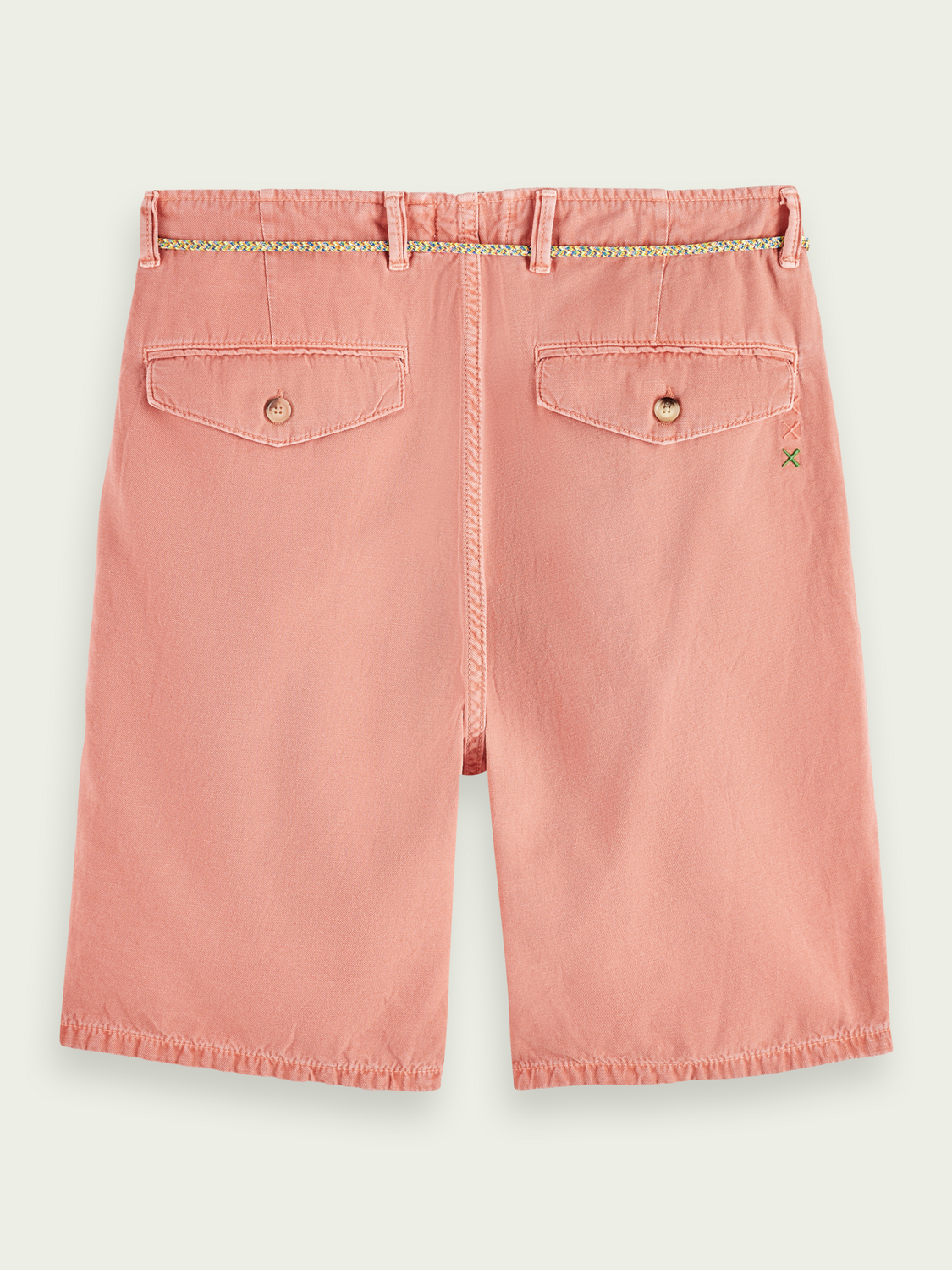 SCOTCH & SODA - The Fave Garment-Dyed Linen-Blended Shorts