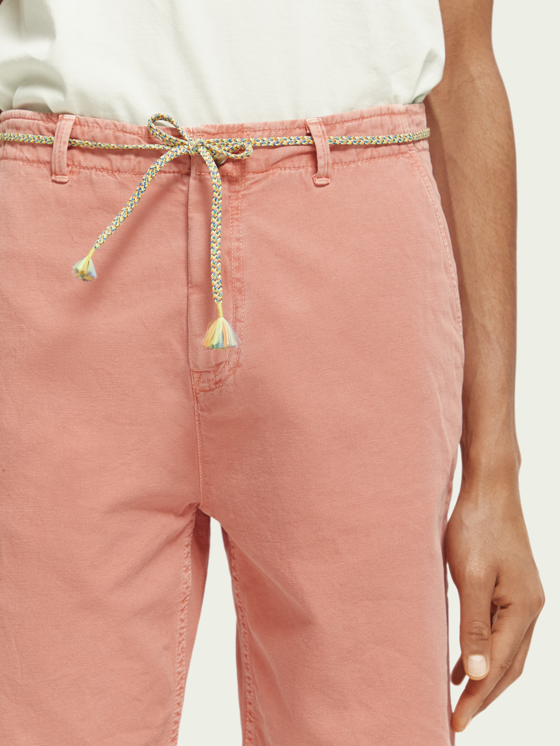SCOTCH & SODA - The Fave Garment-Dyed Linen-Blended Shorts