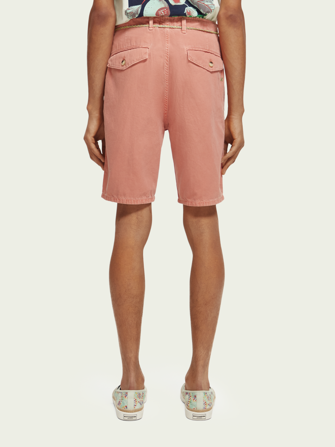 SCOTCH & SODA - The Fave Garment-Dyed Linen-Blended Shorts