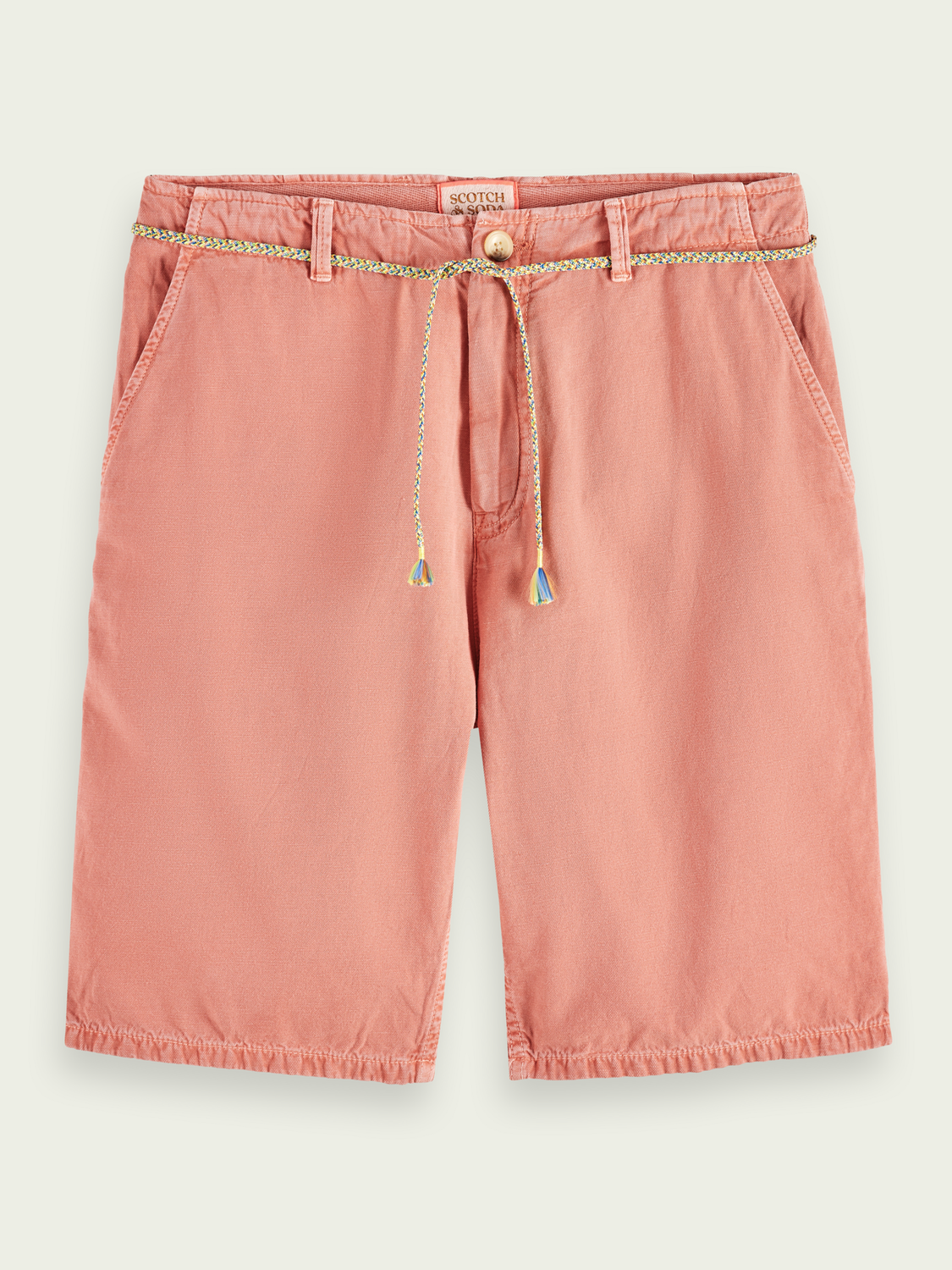 SCOTCH & SODA - The Fave Garment-Dyed Linen-Blended Shorts