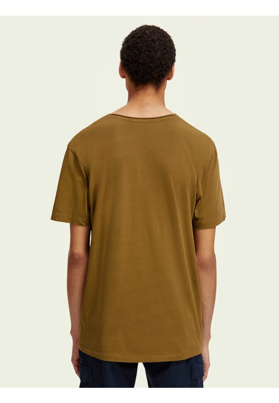 Relaxed Fit Raw-Edge Organic Cotton T-Shirt