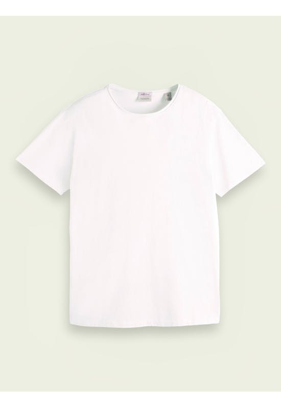 Relaxed Fit Raw-Edge Organic Cotton T-Shirt