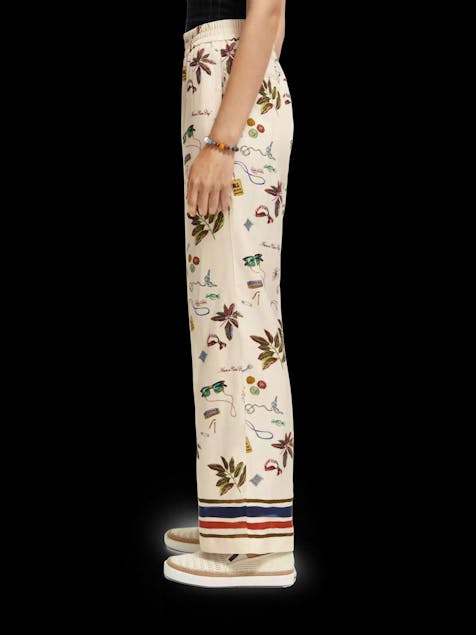 SCOTCH & SODA - The Gia mid-rise wide-leg printed trousers