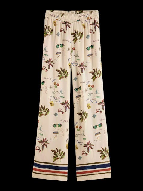 SCOTCH & SODA - The Gia mid-rise wide-leg printed trousers