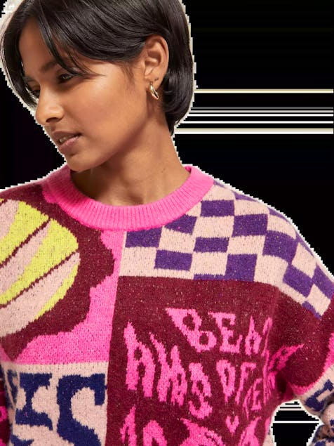 SCOTCH & SODA - Oversized Graphic Jacquard Sweater