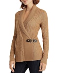 Lauren Cable Knit Buckled Sweater