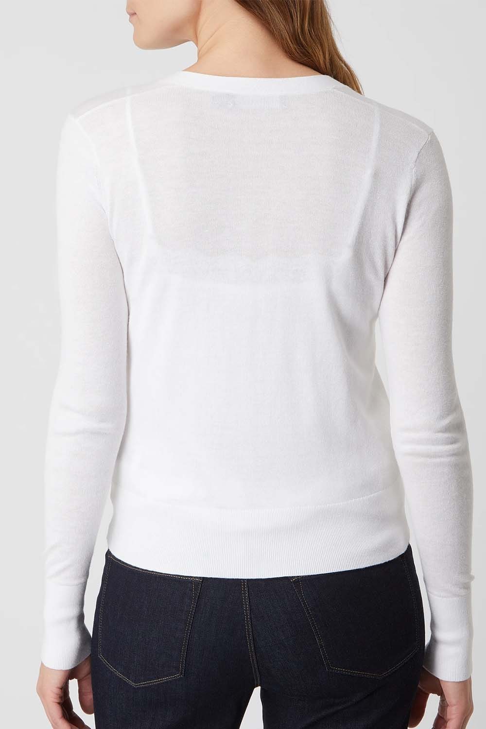 LAUREN RALPH LAUREN - Cotton Modal-Ls Vn Cardi