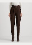 Belted Ponte Cargo Trouser